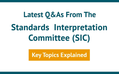 Standards Interpretation Committee (SIC) Q&A Updates